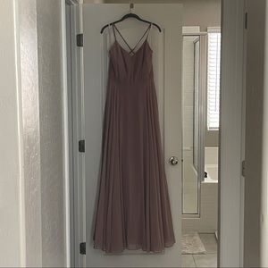 Revelry Kaia Chiffon Dress Mauve Size 8